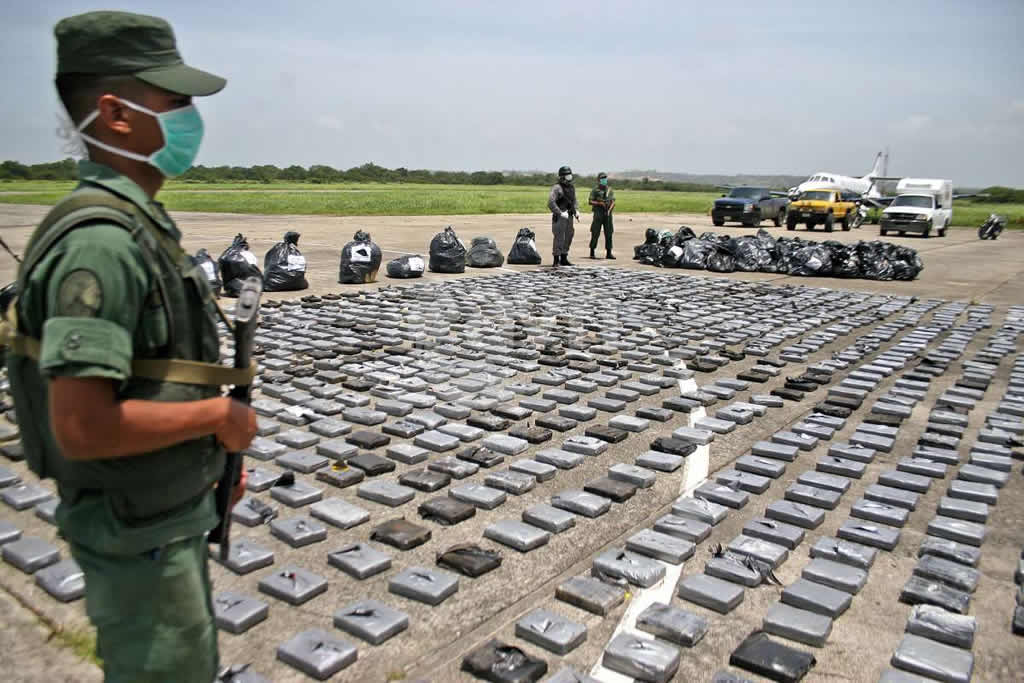 Autoridades venezolanas se han incautado de 37,7 toneladas de drogas en 2016