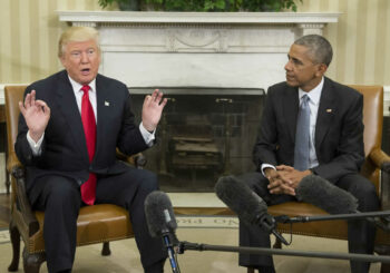 Trump: "Estoy deseando trabajar con el presidente en el futuro, incluido para pedir consejo"