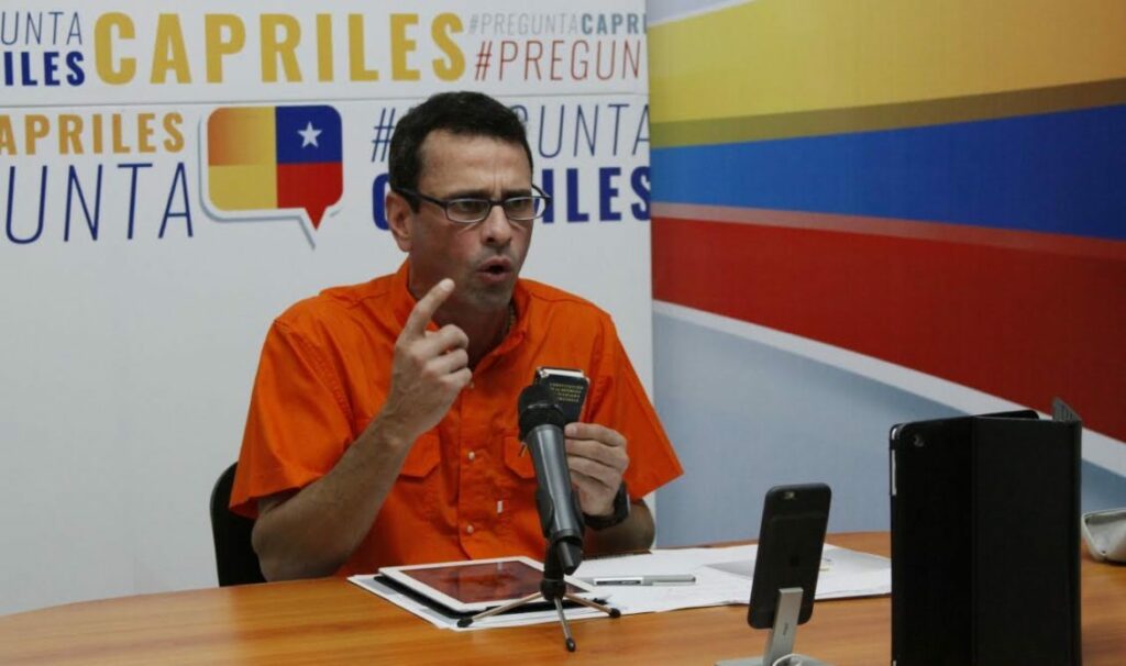 Capriles: «Maduro se ha burlado del Papa por incumplir acuerdos del diálogo»
