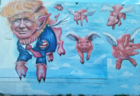 Eliminan mural de Miami que representaba a Trump como un cerdo