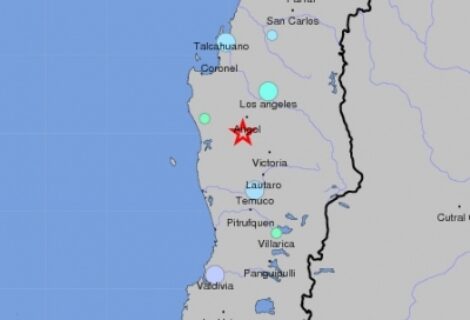 Sismo de magnitud 4,8 sacude las regiones chilenas de Biobío y La Araucanía