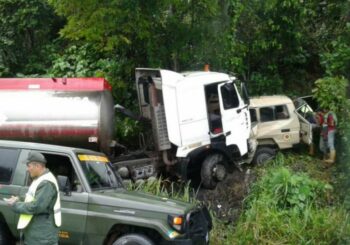 Fallecen cinco militares de la fuerza armada de Venezuela en accidente vial