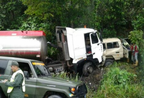 Fallecen cinco militares de la fuerza armada de Venezuela en accidente vial