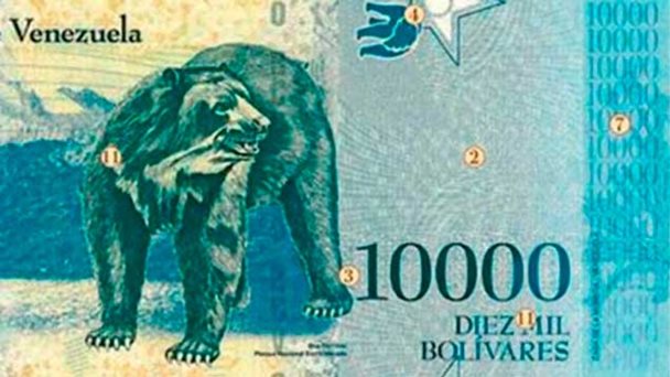 Nuevo billete de 10.000 bolívares comenzará a circular mañana en Venezuela