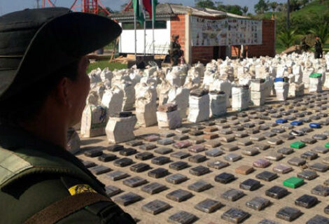 Policía colombiana incauta 4 toneladas de cocaína en México y Centroamérica