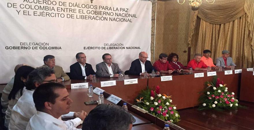 Comentarios positivos de Gobierno Colombia y ELN tras segundo día de reuniones