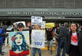 Protestas en aeropuertos de Florida contra el veto de Trump a musulmanes