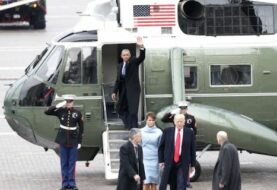 Los Obama dejan Washington por última vez en el helicóptero presidencial