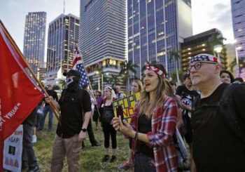 Protestas en Miami tras juramento de Trump
