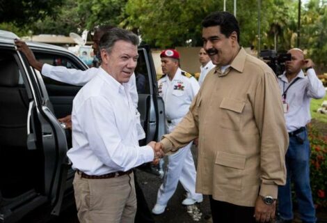Maduro dice que construirá con Santos una frontera "sana" y "armónica"