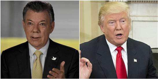 Trump y Santos abordaron apoyo a la paz con las FARC y la crisis en Venezuela