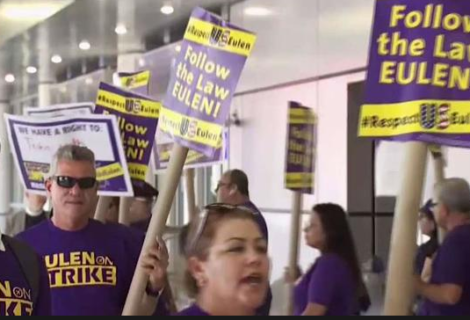 Demócratas apoyan huelga de trabajadores en Miami