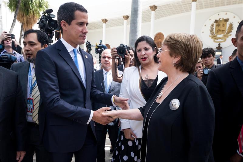 Guaidó: «Bachelet insiste en liberación de presos políticos en Venezuela»