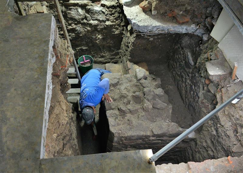 Descubren en Ciudad de México restos de vivienda construida tras la Conquista