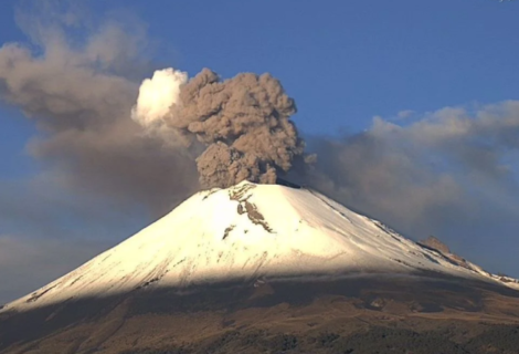 Volcán Popocatépetl registra 6 explosiones y 153 exhalaciones