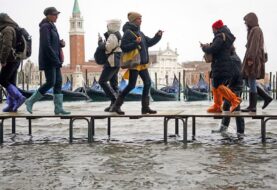 Venecia sufre una inundación "apocalíptica" (Fotos)