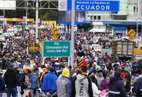 El 90,5 de los venezolanos entraron en Ecuador por controles fronterizos