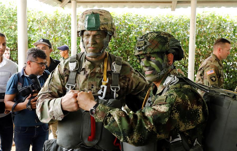 Colombia y EEUU realizan ejercicio militar y refuerzan lucha contra amenazas