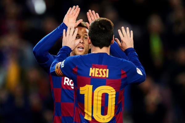 Messi lidera el pase a cuartos del Barça