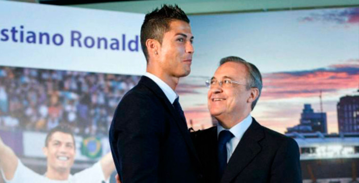 Florentino Pérez a Ronaldo: «Felicidades al mejor jugador del mundo»