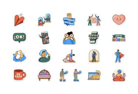 WhatsApp y la OMS lanzan "Juntos en casa", una nueva colección de "stickers"