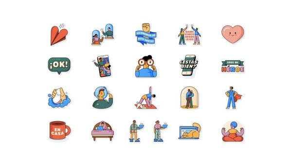 WhatsApp y la OMS lanzan «Juntos en casa», una nueva colección de «stickers»