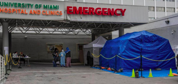Envían refuerzo de 100 profesionales de salud a hospitales públicos de Miami
