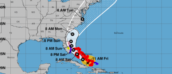 Isaías mantendrá categoría 1 mientras moviliza a Bahamas y sureste de Florida