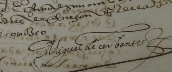 Descubierta otra firma de Miguel de Cervantes en Sevilla