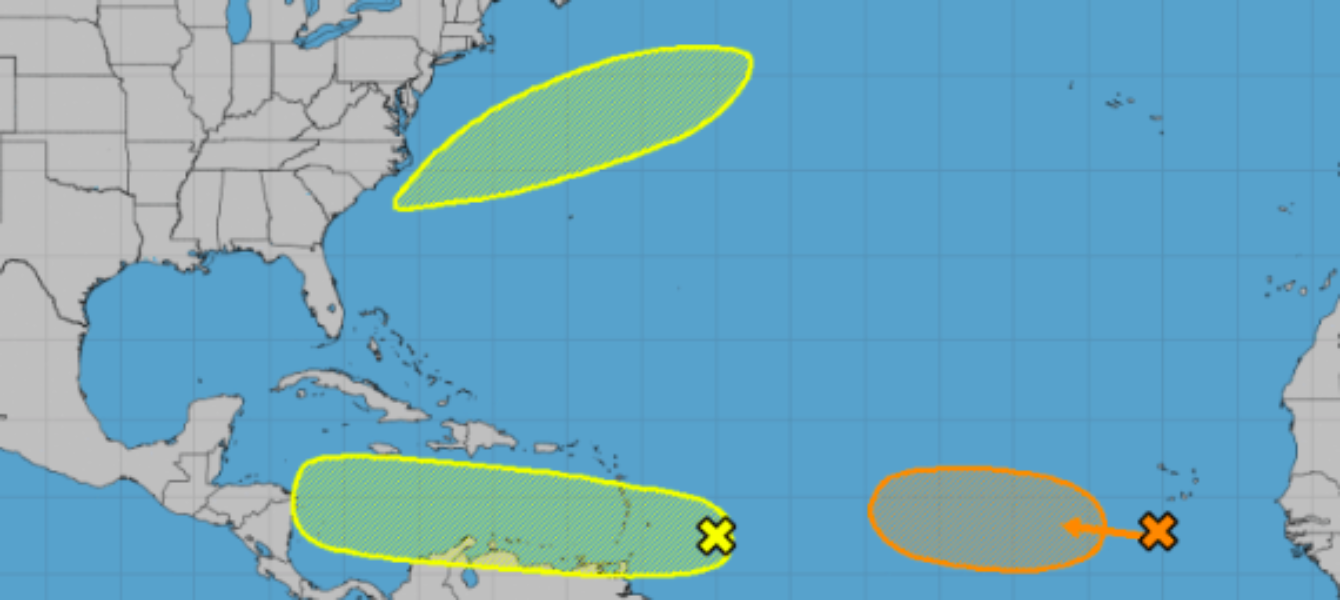 Centro Nacional de Huracanes vigila una onda tropical en el Caribe