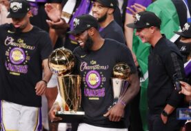 James y Lakers ganan el título del COVID-19 en memoria de Kobe Bryant