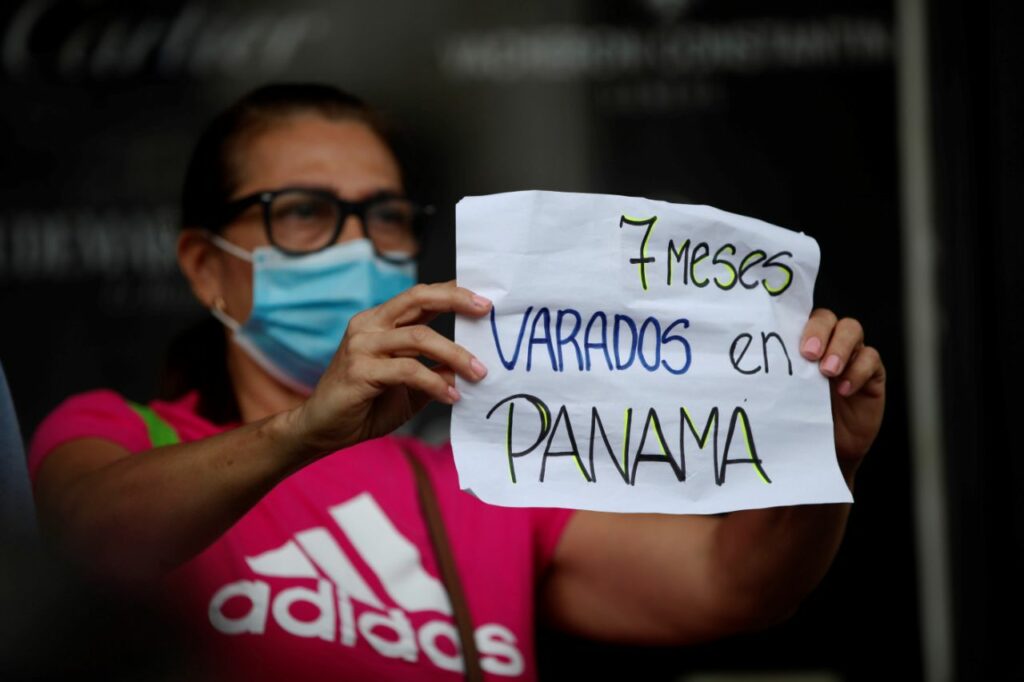 Venezolanos varados en Panamá por covid-19 piden vuelo humanitario