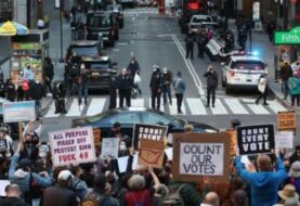Protestas en Nueva York contra los intentos de Trump de frenar escrutinio