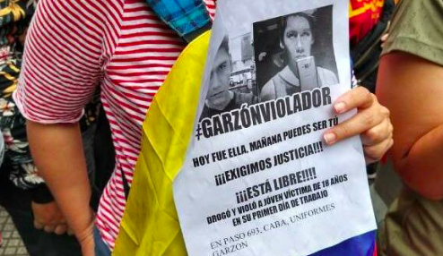 Protesta en Argentina ante la declaración del acusado de violar a venezolana