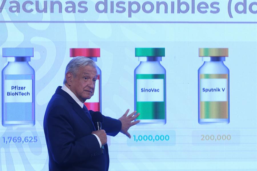 López Obrador pedirá a Biden que venda en México las vacunas