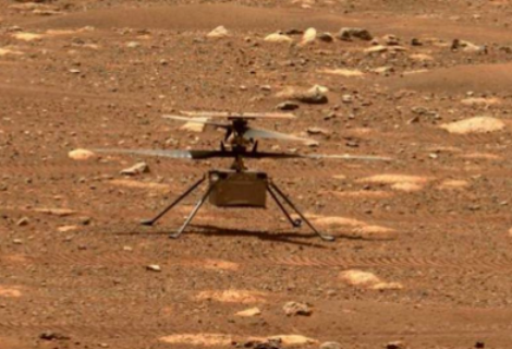 Helicóptero Ingenuity realiza con éxito su segundo vuelo en Marte
