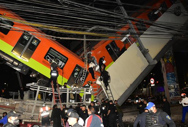 82,7 % de los mexicanos piensa que accidente del metro fue por negligencia