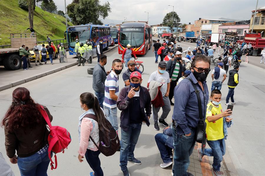Protestas en Colombia suman 16 muertos