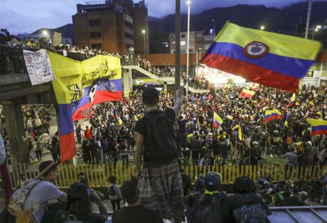 Al menos 59 homicidios en un mes de protestas en Colombia