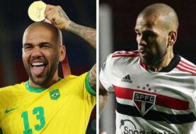 Dani Alves jugó 90 minutos con Sao Paulo tras ganar el oro