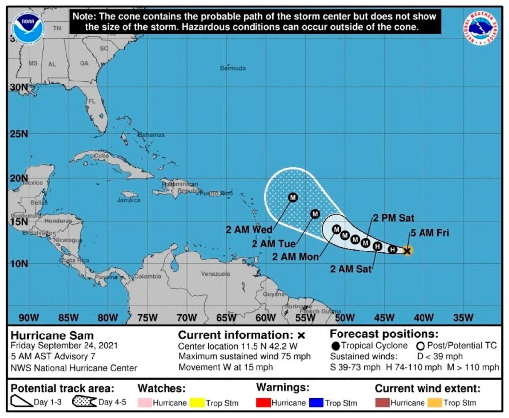 Depresión tropical 20 se forma en el Atlántico