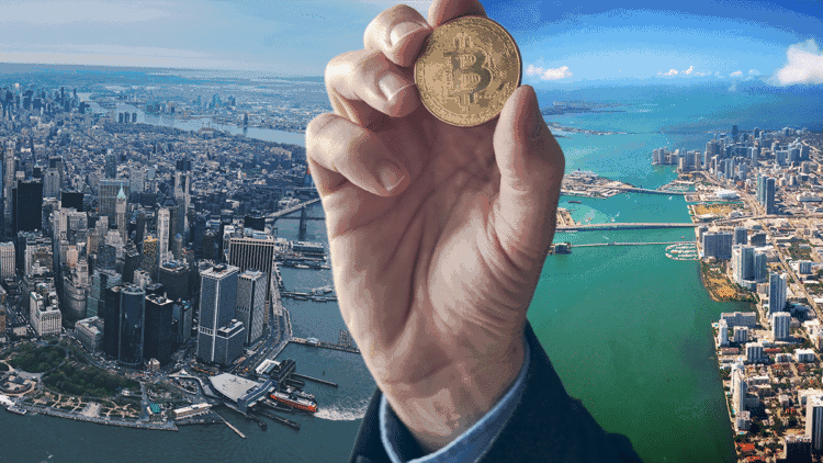 Nueva York y Miami pelean por bitcoin