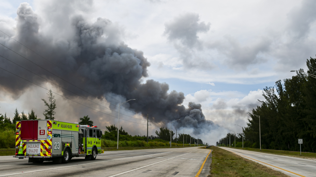 Incendio forestal en Miami-Dade se extiende