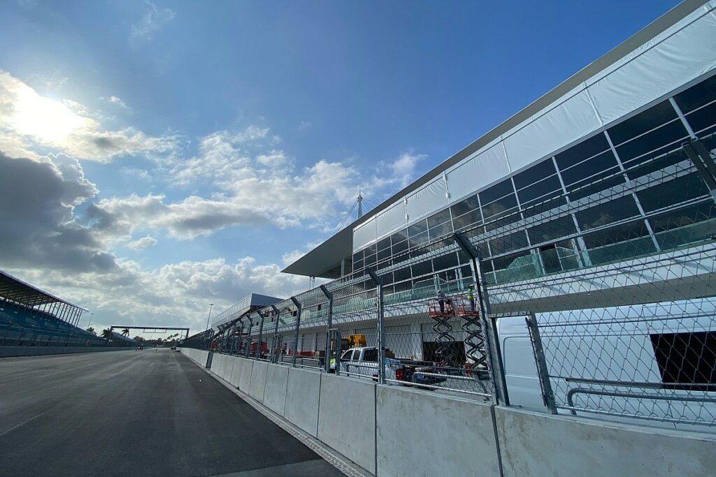 La pista del GP de Miami ya está casi lista