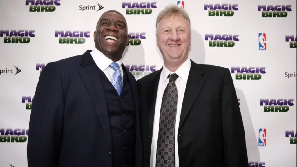 NBA rinde homenaje a Magic Johnson y Larry Bird