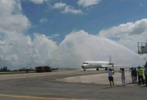 Se reinician los vuelos entre Miami y Santa Clara con el aterrizaje de la aeronave N802WA de World Atlantic