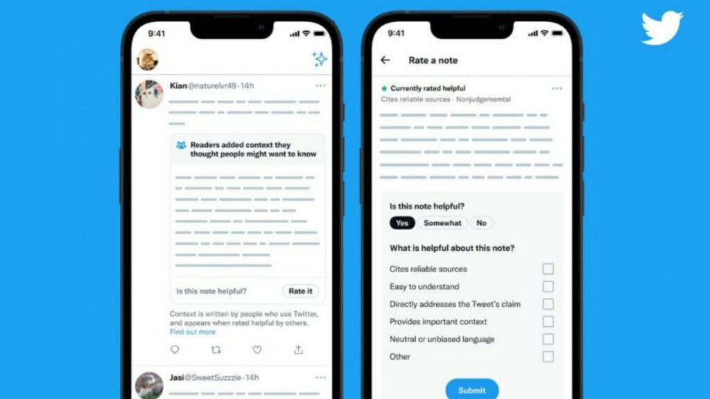 Twitter despliega «Notas de la comunidad», su función para combatir la desinformación