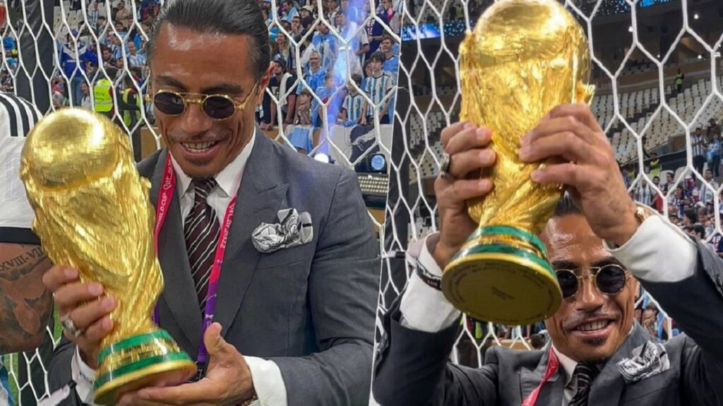 La FIFA sanciona a Salt Bae por tocar la Copa del Mundo