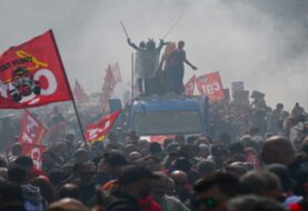 Disturbios en la manifestación contra la reforma de las pensiones en París