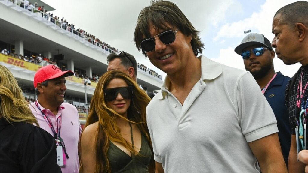 Shakira y Tom Cruise captados en la Fórmula